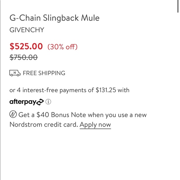 G-Chain Slingback Mule GIVENCHY - Picture 7 of 8